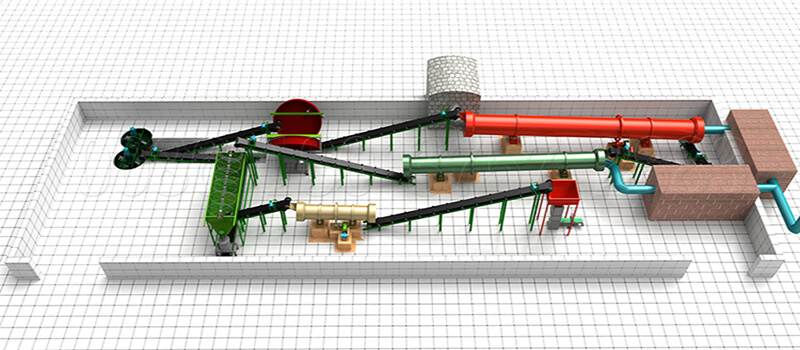 manure making machine for fertilizer granules processing