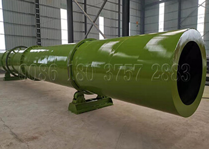 Rotary drum dryer for pelleted fertilizers drying