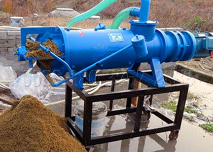 dewatering machine for cow dung fertilizer processing