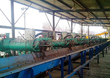 organic manure waste dewatering machine